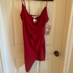 Sexy low cut red dress